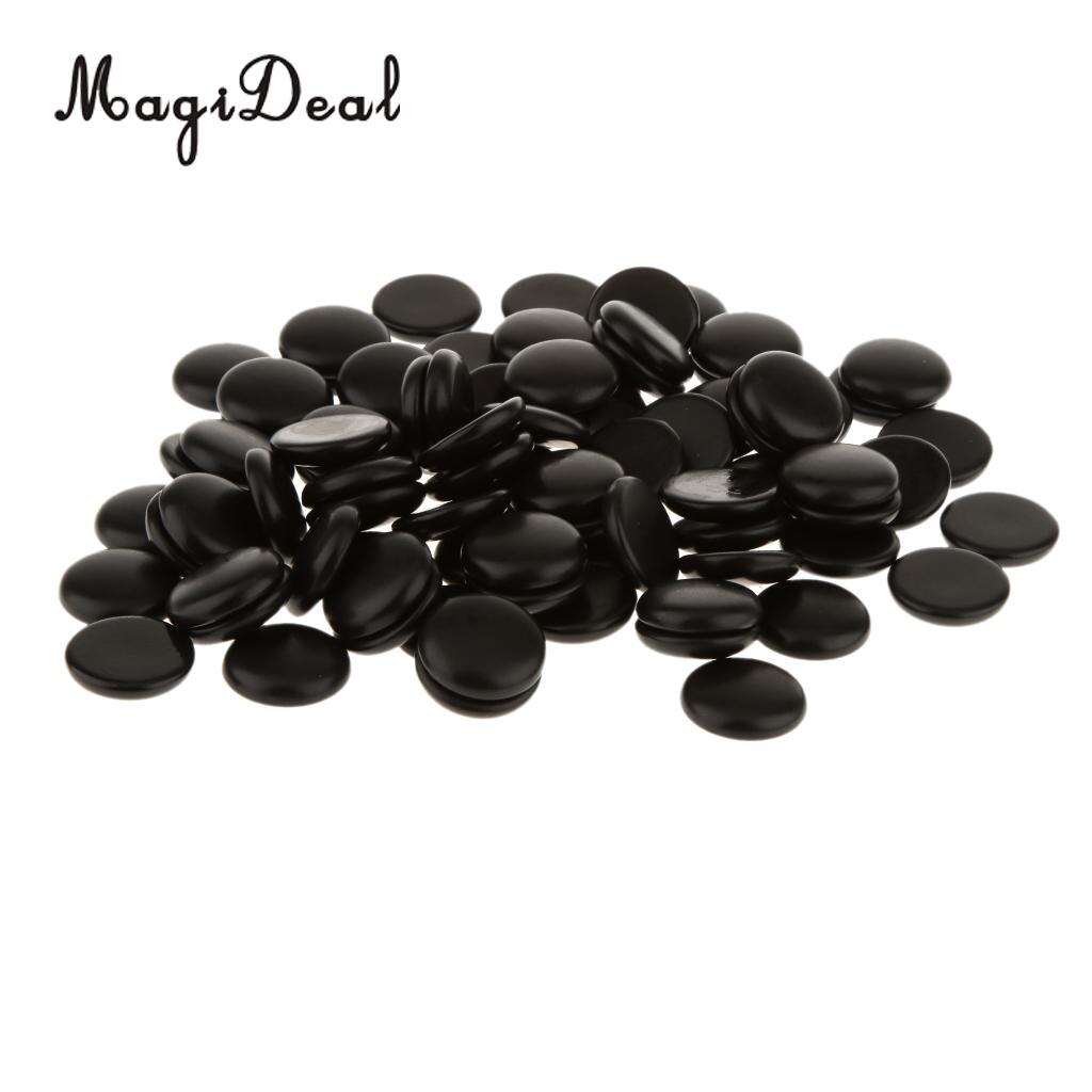 MagiDeal Go Game Black White Plastic Pieces Full Size Standard Set Educational Game for Funny Family Party Chess Game Kids