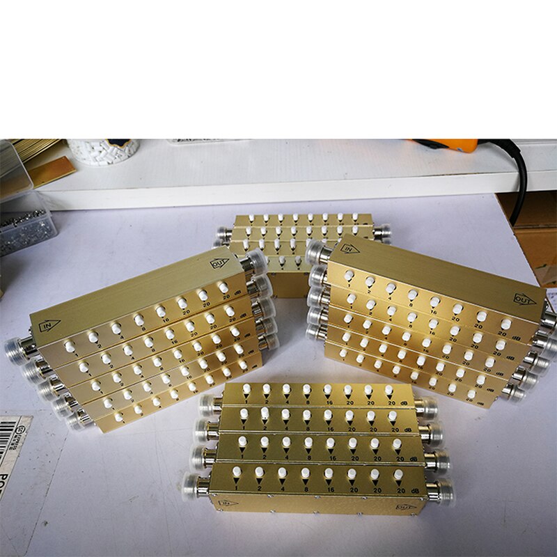 N-type RF adjustable attenuator / signal adjustable 0-30dB 60dB 90dB button step adjustable attenuator