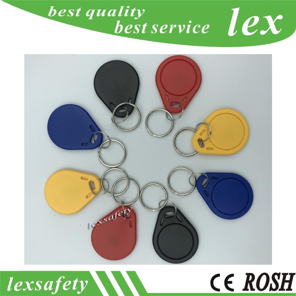 100pcs/bag RFID key fobs 125KHz EM4305 proximity ABS tags read and write rewritable duplicator copier access control