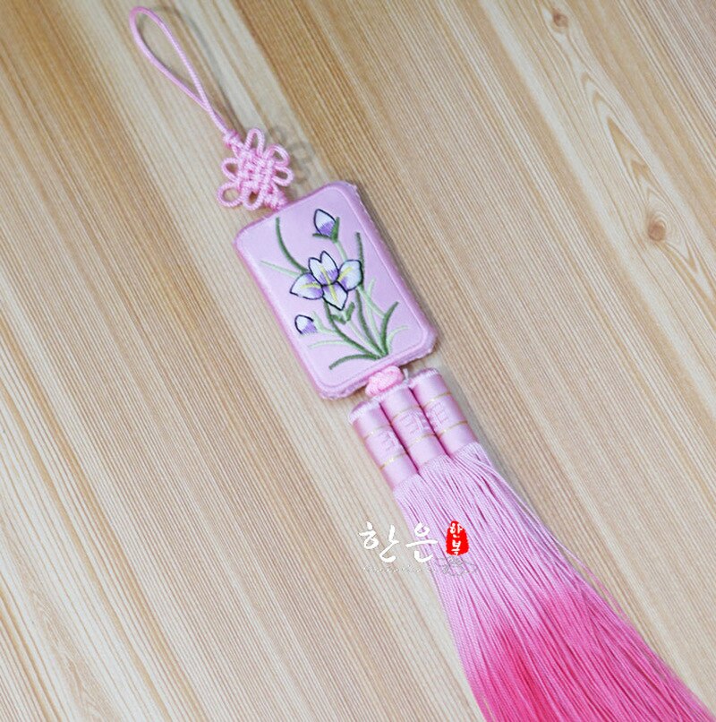 South Korea Imported Hanbok Pendant / Double-sided Embroidery Pendant / Korean Car Pendant