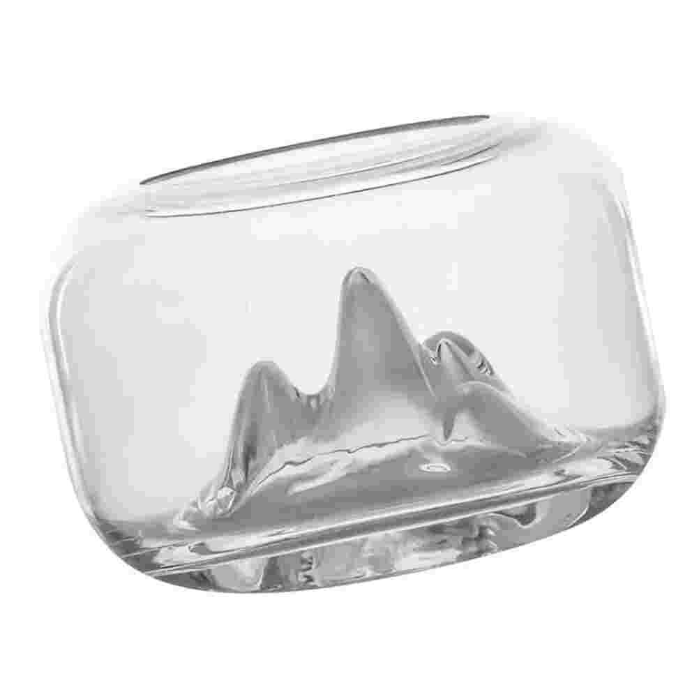 1Pc Desktop Fish Tank Decorative Glass Aquarium Hydroponic Tank (Transparent): Default Title