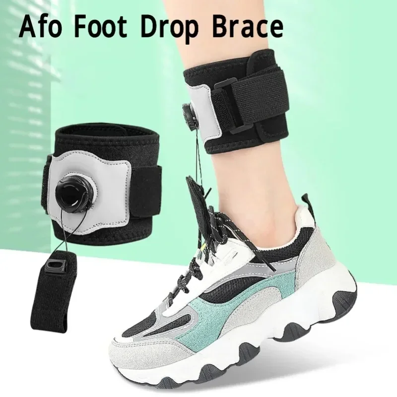 Foot Brace Knop Verstelbare linker-rechtervoet Lifting Up Foot -ondersteuning voor wandelen met schoenen Enkelorthese