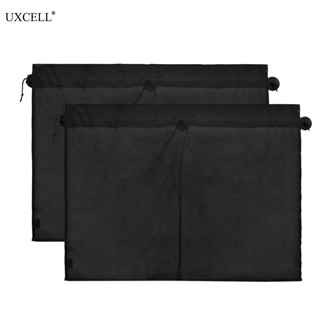 Uxcell 2 Stuks 70X53Cm Auto Side Gordijn Zongordijnen Zon Uv-bescherming Voorruit Cover Met Zuignap