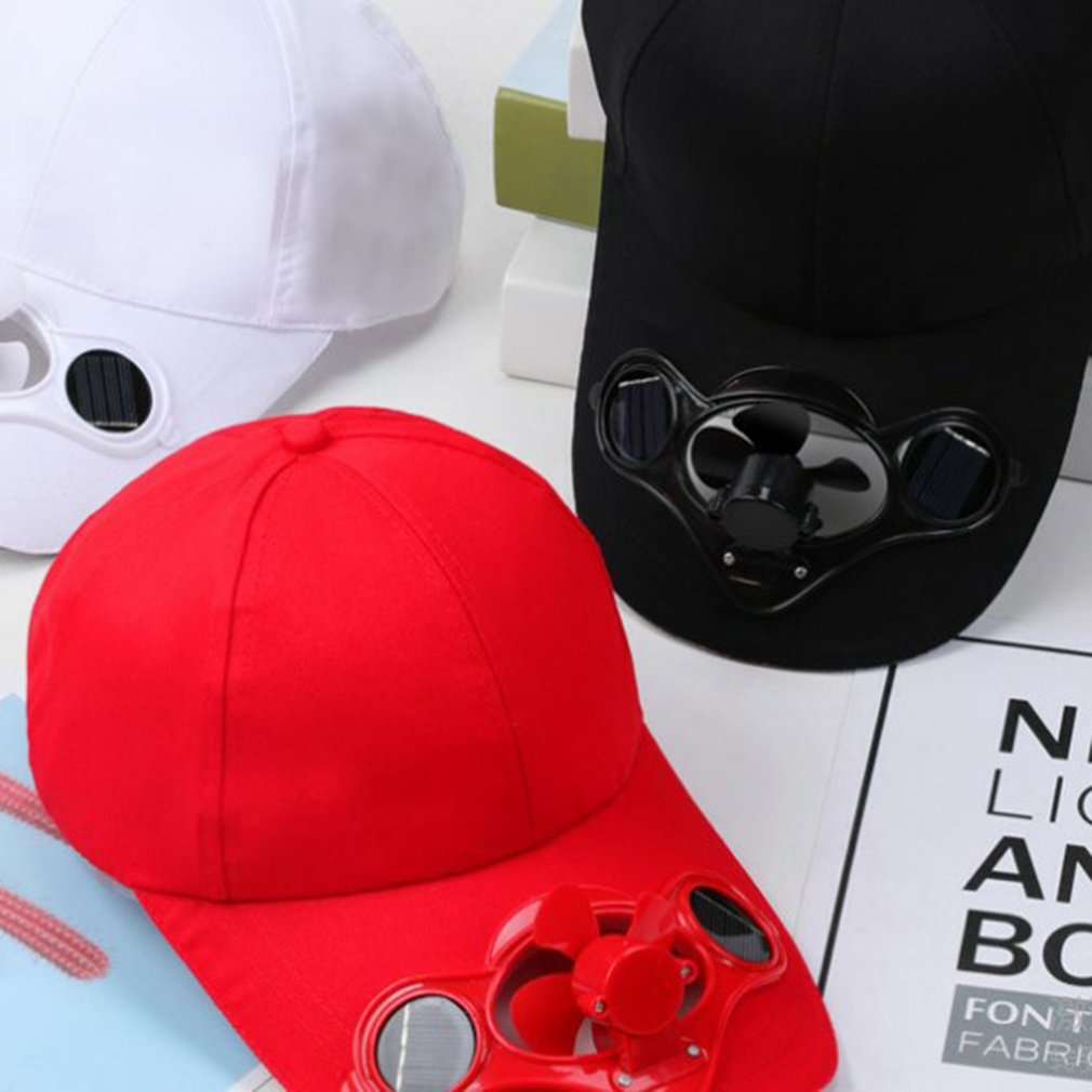 Unisex Hat Fan Cooling Camping Hiking Sport Summer Baseball Outdoor Travel Cap with Solar Fan adult