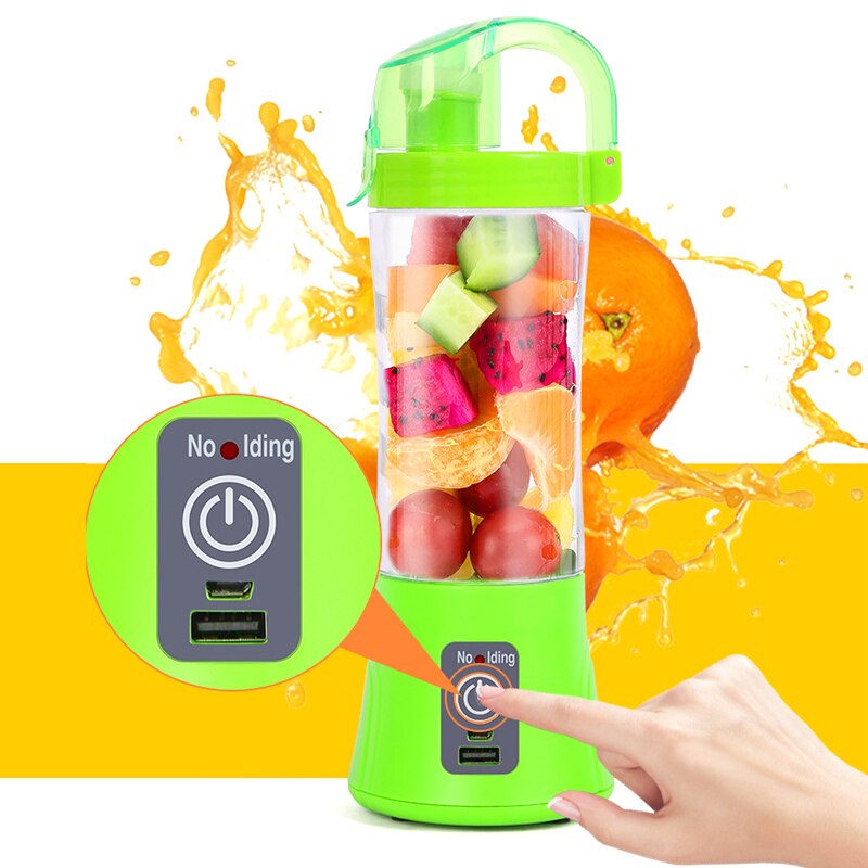 Portable Blender USB Mixer Electric Juicer Machine Smoothie Blender Mini Food Processor Personal Blender Cup Juicer P7Ding