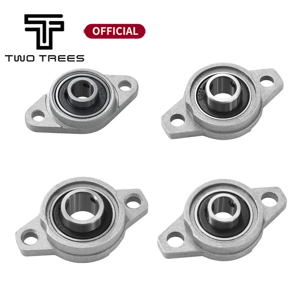 KP08 KFL08 T8 Lead Screw Support Diameter 8mm Zinc Alloy Bore Ball Bearing Pillow Block Mounted For T8 Lead Screw Shaft Collar