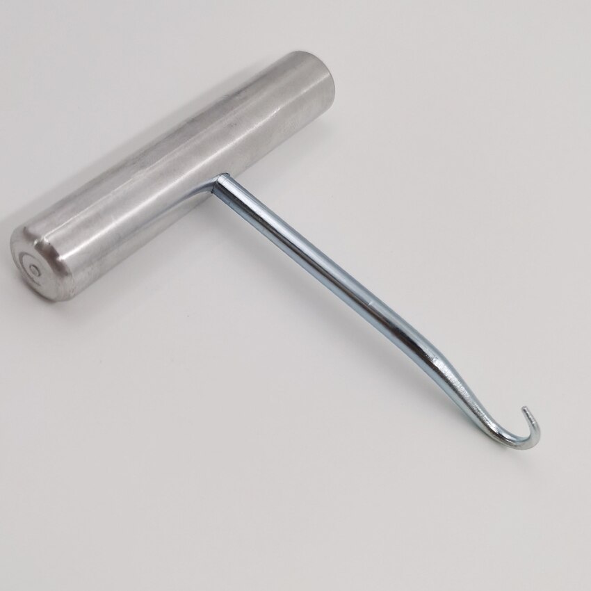 Gancho de atado de raqueta de acero inoxidable, punzón para raqueta de bádminton, tenis, herramientas de atado para raquetas de tenis/Bádminton