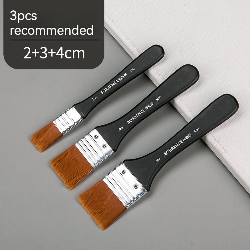 Brush Pen 1/2/3pc set Memory Nylon Penselen Set voor Acryl Olie Tekening Aquarel Houten Schilderij Penseel Gereedschap Kunstbenodigdheden: plum