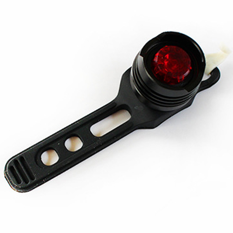 Led Waterdichte Fiets Voor Achter Tail Helm Red Flash Light Veiligheid Waarschuwingslampje Fietsen Veiligheidswaarschuwing Licht: Black Red Light