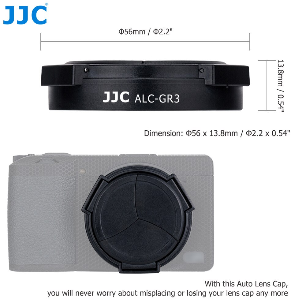JJC-Tapa de lente automática para cámara Ricoh GR III GR3 GR IIIx GR3x, soporte Protector, accesorios de fotografía