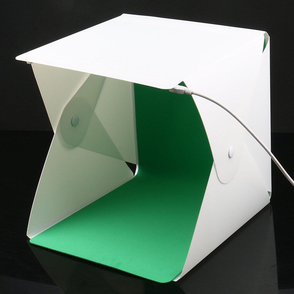 Mini Folding Studio Diffuse Soft Box Lightbox with LED Light Photography Background Photo Studio KQS8