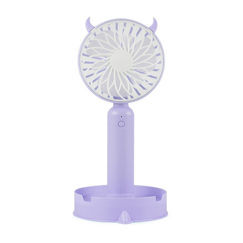 Kreative Mini Fan Karikatur blasiert maschine USB Ladung tragbare tasche blasiert handheld Fan freundlicher draussen spielzeug hochzeit liefert: LILA