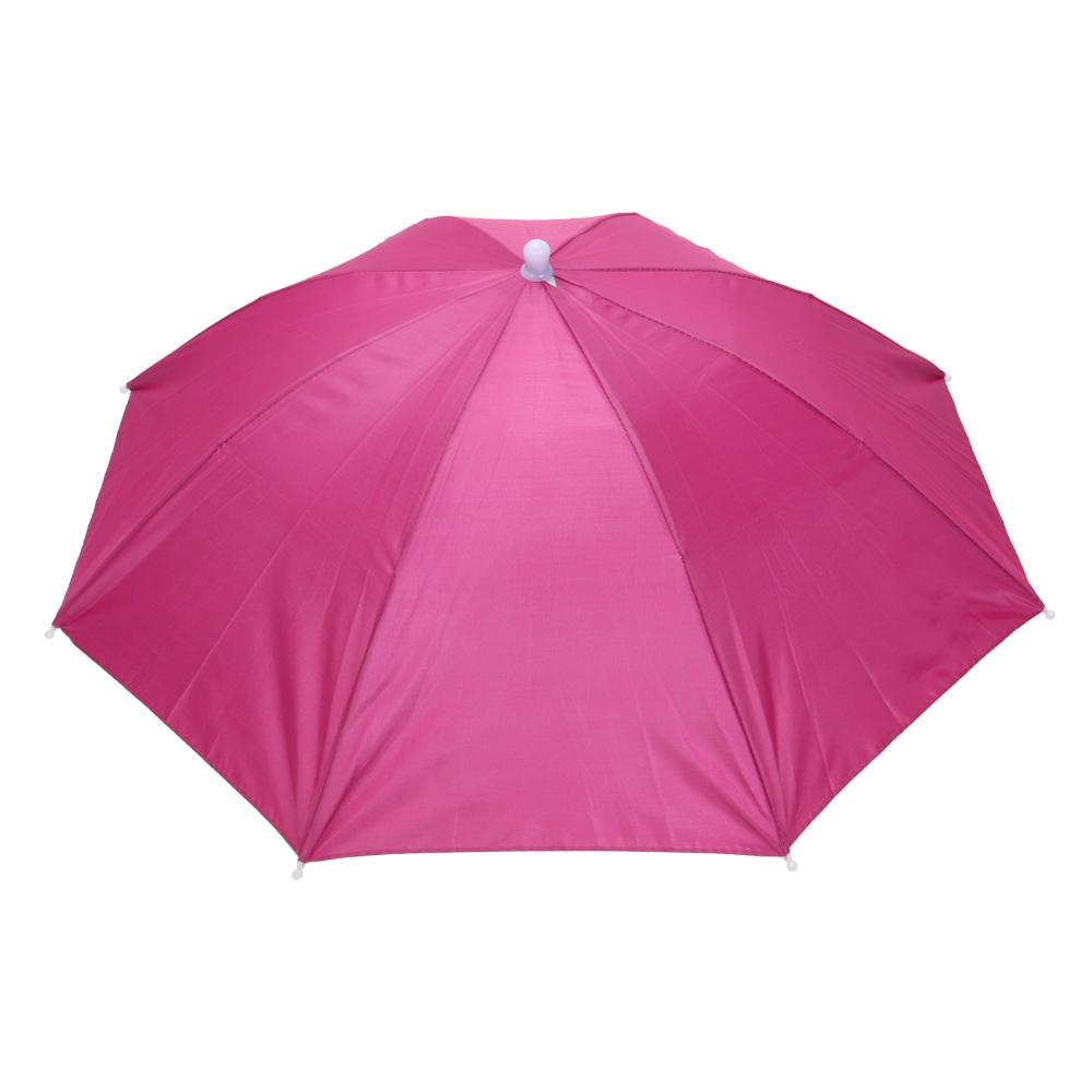 55/65cm Portable Outdoor Umbrella Hat Cap Folding Women Men Umbrella Fishing Hiking Golf Beach Headwear Handsfree Umbrella