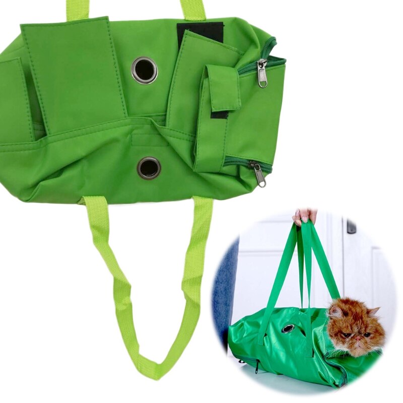 Anti-scratch Special Fixed Cat Wash Bag Multifunctional Dog Carrier Backpack Care Restraint Pack for Bathing Washing