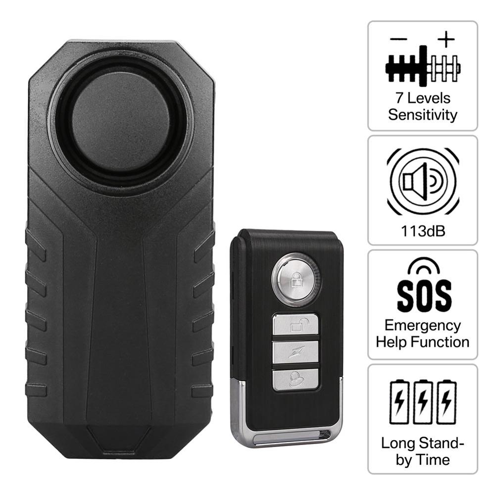 KS-SF22R étanche télécommande moto vélo voiture électrique véhicule sécurité Anti perdu rappeler Vibration avertissement capteur d'alarme
