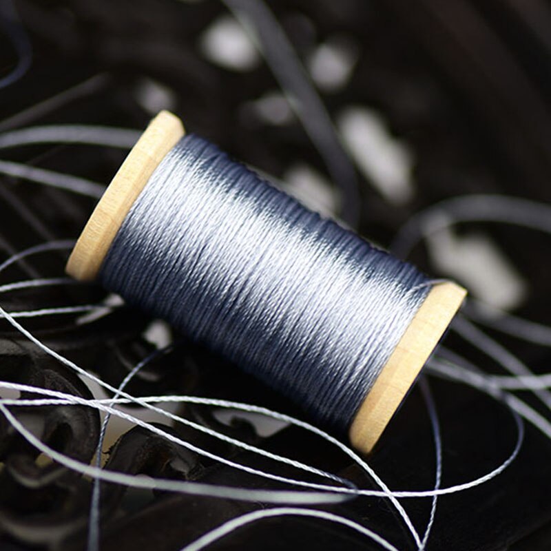 Rulle  of 0.3mm polyamid fiber linje håndvævet broderitråd kvaster linje 50m høj styrke 3 tråde tråd grå: 1