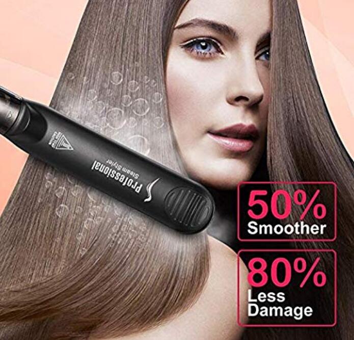 flat iron hair straightener brush salon steam/mini/ceramic hair straightener for hair styler