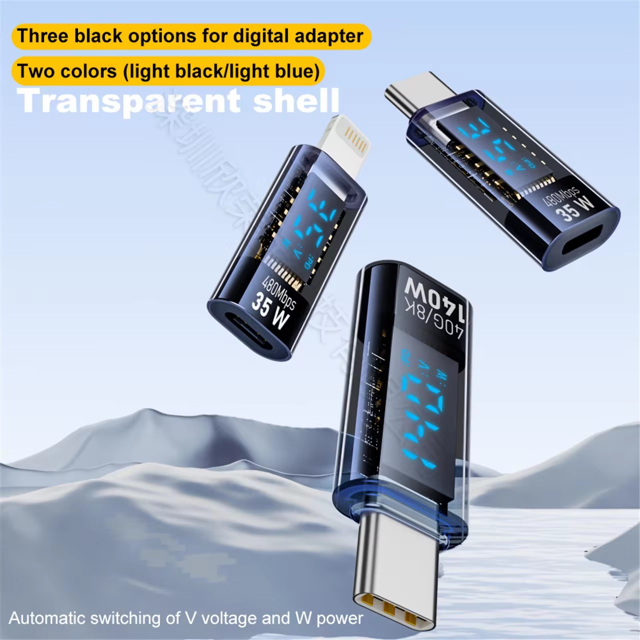 OTG Connector Digital Display Data Adapter 40G 35W PD 140W USB C Adapter Type C to USB C For Android Macbook Pro Air iPhone