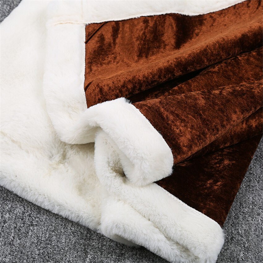 Manta de lana de pelo de conejo de colores sólidos Super suave sofá Coverlet invierno cálido sábanas fácil de lavar Faux Fur cobijas