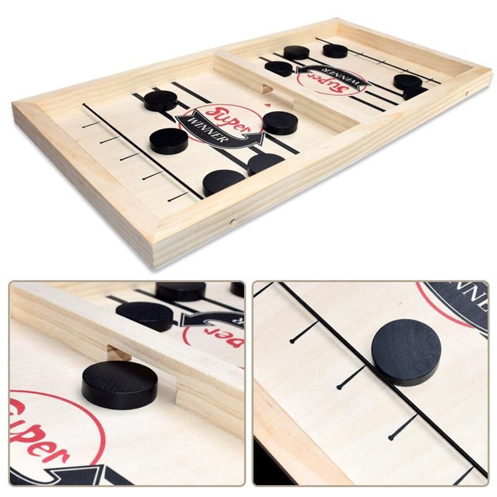 Fast Hockey Sling Puck Game Paced Sling Puck Winner Fun Toys Board-Game Party Game Toys For Adult Child Family In