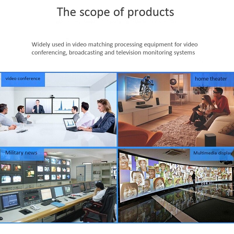 HDMI to SDI Converter HDMI to 3G/HD/SD-SDI Signal Adapter 1080P HD o and Video Synchronization(EU Plug)