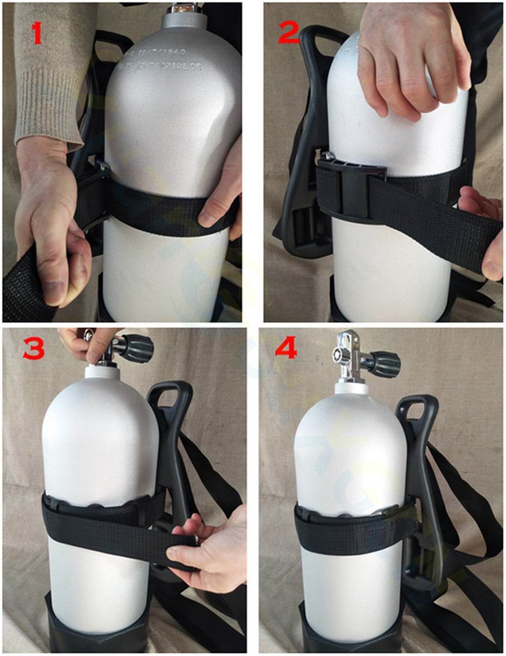 Duiken Tank Speciale Back Plaat Voor 7-12 Liter Zuurstof Cilinder Duiken Achterplaat Backplate Dive Gear Apparatuur Premium