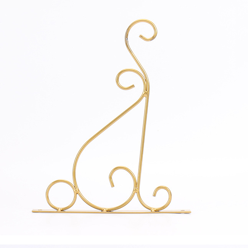 Support mural pour plantes, panier en fer, crochet, décor de Pot, fournitures de jardin pour la maison: Gold