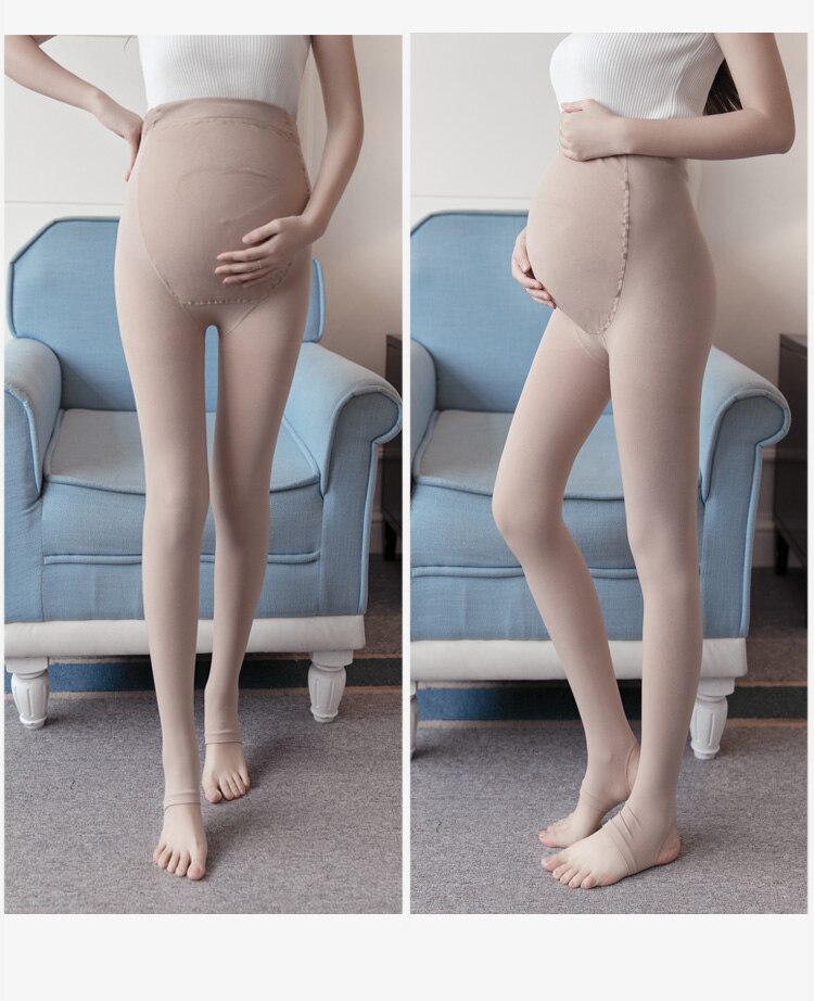 Justerbare graviditets leggings graviditet kvinder bukser til gravide leggings gravide elastiske mavebukser forår efterår: Leggings