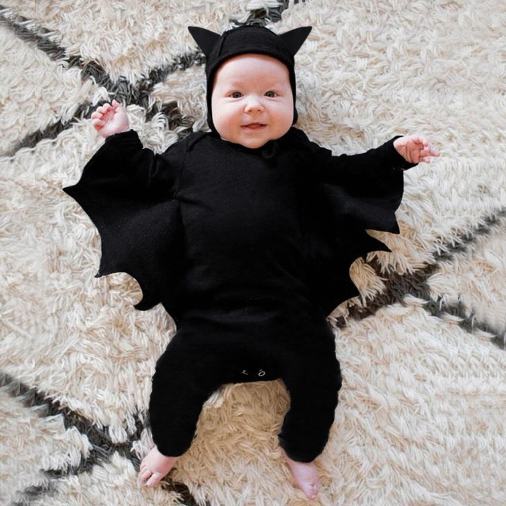 Neugeborenen strampler Baby Jungen Mädchen Strampler Halloween Cosplay Kostüm Romper Overalls + Hut Outfits Baby Halloween Kleidung