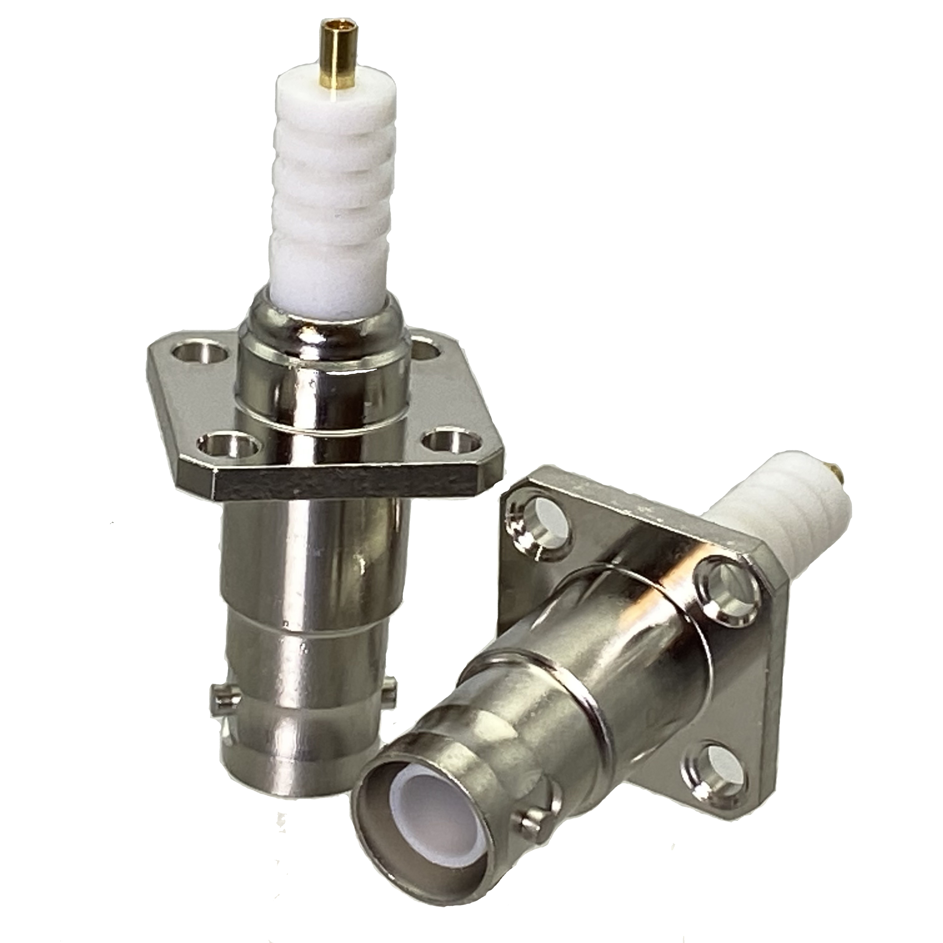 HF-Stecker SHV 5000 V 5 kV RP BNC-Buchse, 4 Löcher, Flansch, Lötzinn, Panelmontage, Audio--Lautsprecherkabelklemmen