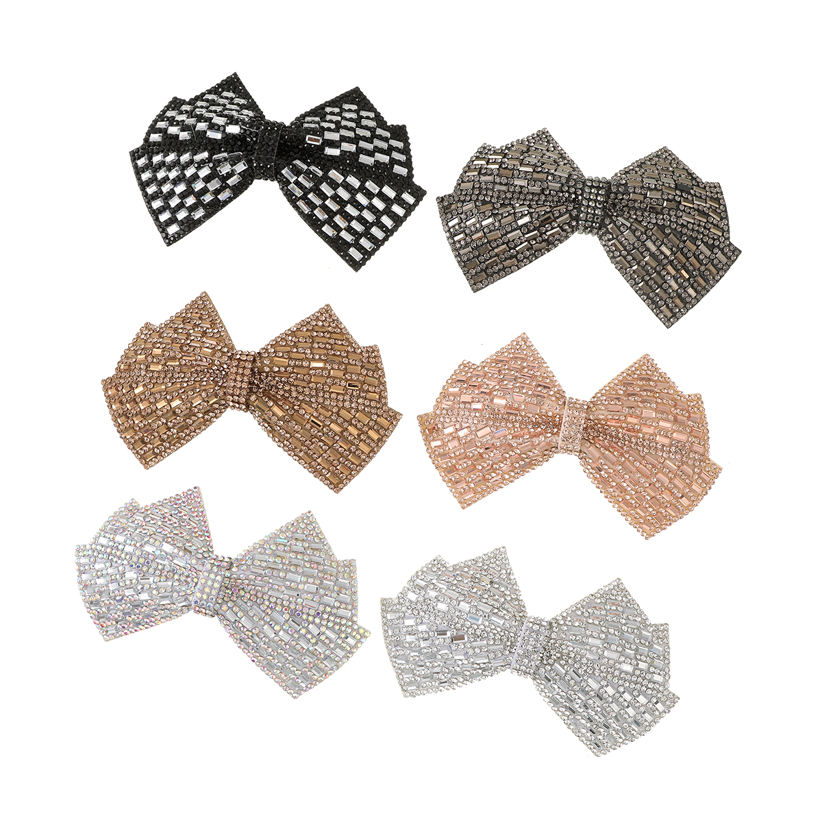 Voller Diamant Haarnadel Schleife Haarschmuck Damen High-End Haarnadel Luxus Strass Temperament Haarspangen High-End Promi-Stil
