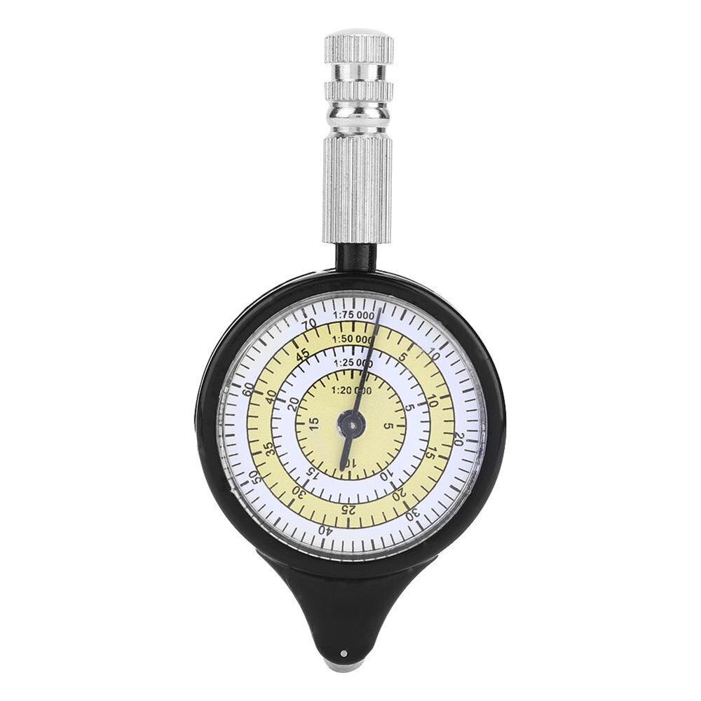 2 in 1 Mini Outdoor Map Measurer Compass Accurate Distance Caculator Mapping Tool Metal Pointer Multifunctional Tool compass