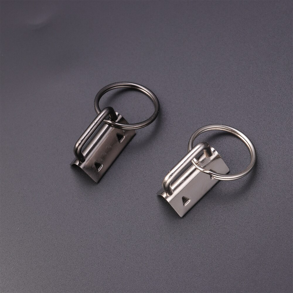 30 stücke DIY Stoff Hardware Schlüssel Kette Fob Armband Hardware mit Schlüssel Ring für Lanyard und 1Pc Werkzeug-schlüssel