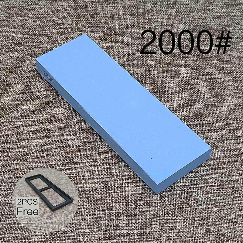 Messenslijper Stone Dual Side Slijpsteen Professionele Keuken Slijpen Molen Oliesteen 240 600 3000 8000 10000 # Honen Set: 2000 grit