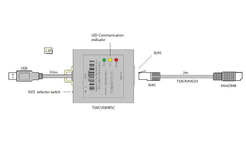 TSXCUSB485C USB Interface Compatible with PLC Multifunction Programming Cable