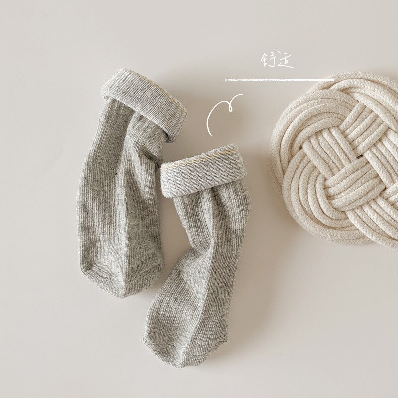 4Pairs Kids Cotton Socks Spring Autumn Sports Socks Boys Girls Middle Tube Socks for Women