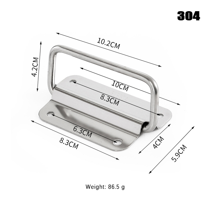 1Pc Schrank Flight Case Solide Möbel Hardware Klapp Griff Für Werkzeug Box Edelstahl Schublade Kleiderschrank Einfache Installation: Black