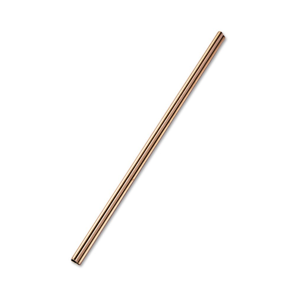 Juego de pajitas de acero inoxidable 304, Pajita de Metal reutilizable para batidos de té con burbujas, tubos rectos Boba para Bar y: MJ