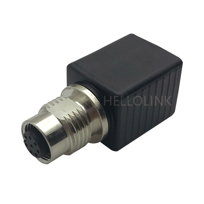 M12 to RJ45 Ethernet extension connector