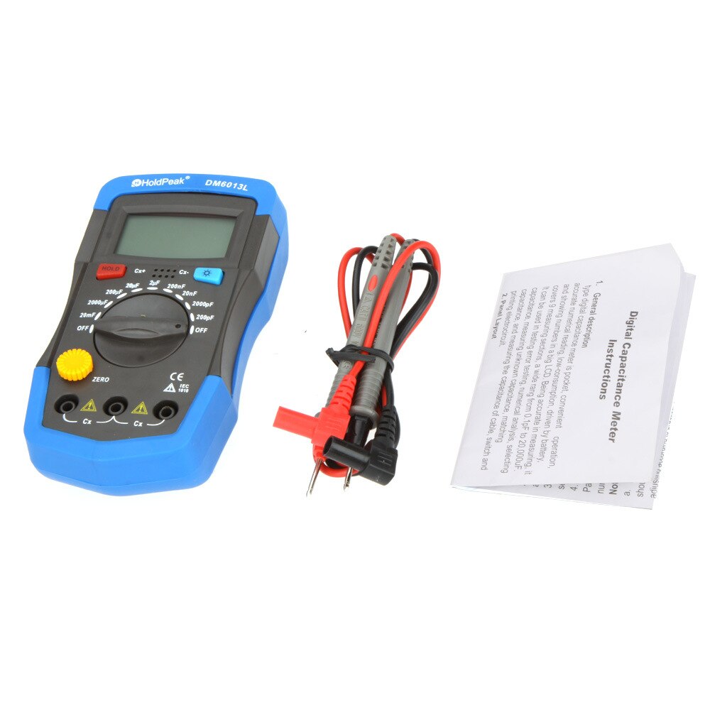 Misuratore di capacità elettronico portatile capacimetro elettronico tester elettronico condensatore tester Capacimetro digitale