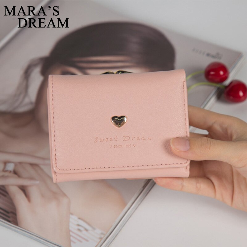 Mara's dream dames portemonnee letterpatroon hart dames korte portemonnee kaarthouder dames portemonnee munt portemonnee bankpashouder