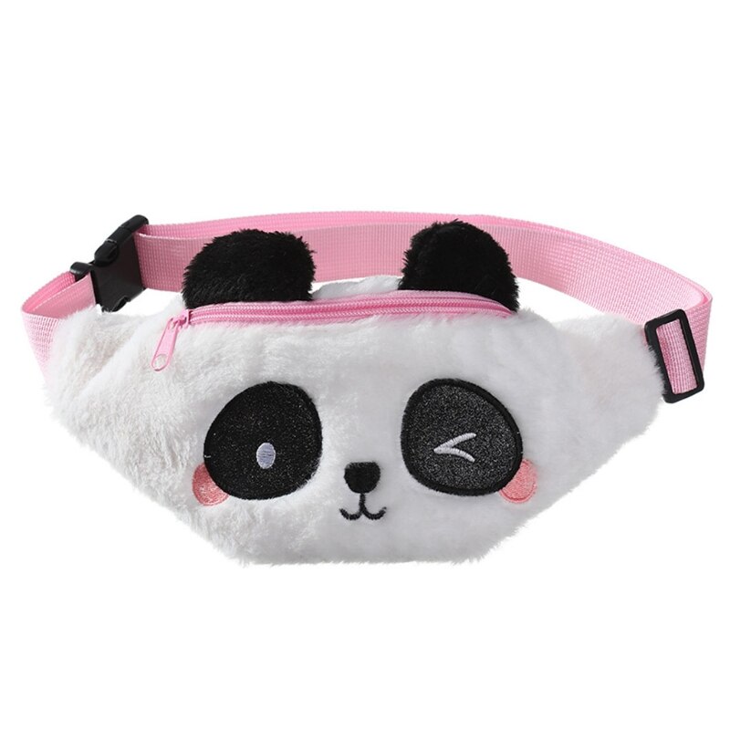 Cute Fanny Pack Panda Waist Bag Plush Belt Bag Chest Bag Small Shoulder Bag H8WD