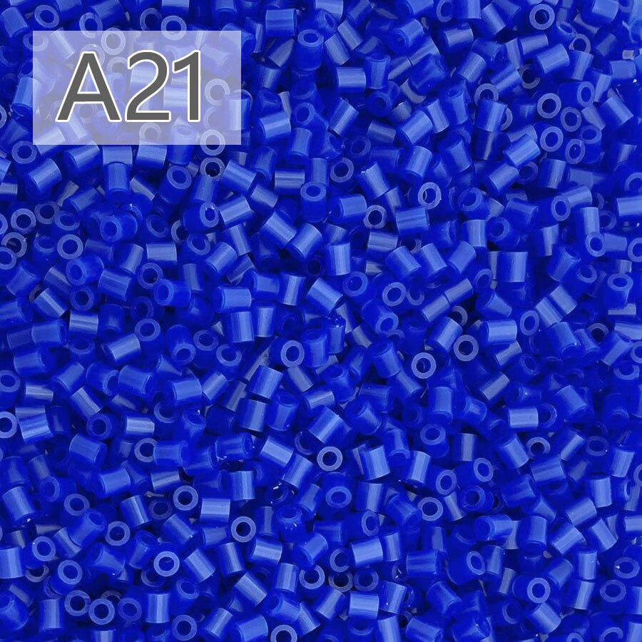 500g/50000 Uds. Cuentas Hama de 2,6mm, cuentas para fusibles perler diy, diversión para niños, manualidades, juguetes educativos de inteligencia: Azul oscuro