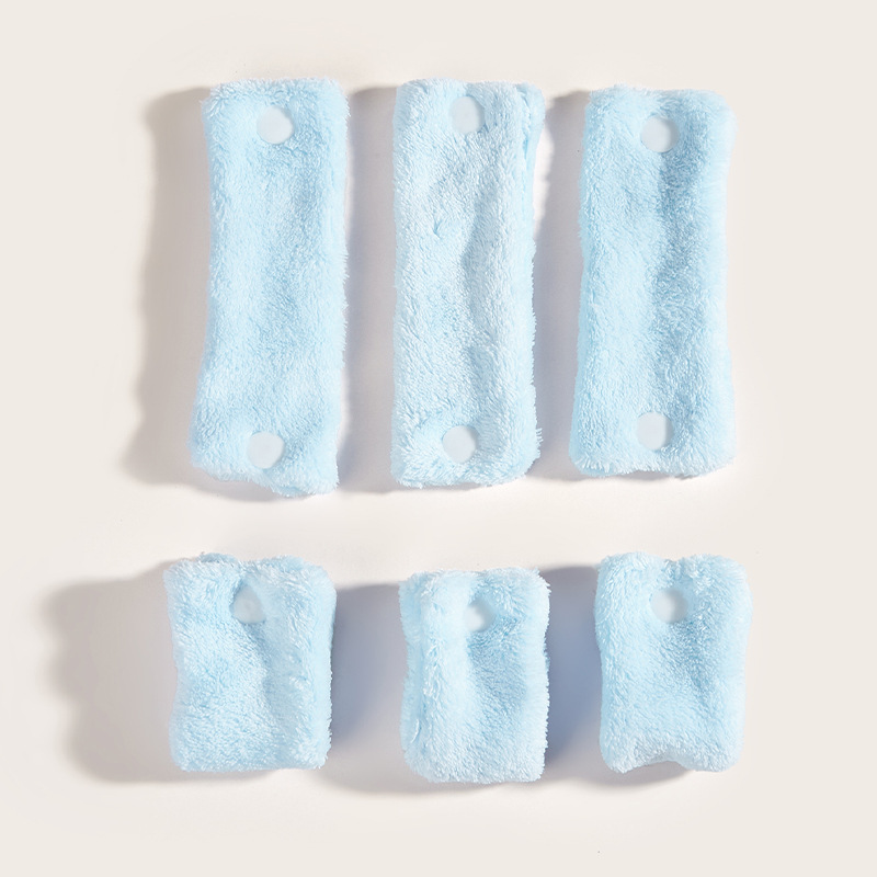 6pcs Soft Hair Rollers Heatless Hair Curlers for Kids Thick Pillow Cloth No Hurt Hair Roller Large Long for Sleep NightTime: Blue