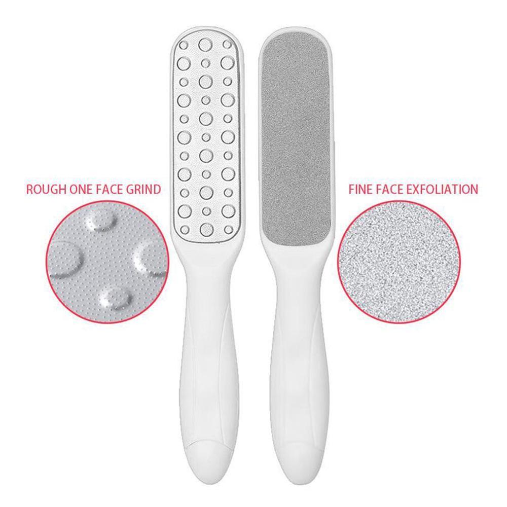 Stainless steel Double Side Foot File Hard Skin Rasp Grater File Pedicure Foot Remover Grater Dead Callus Heel Q6Z7