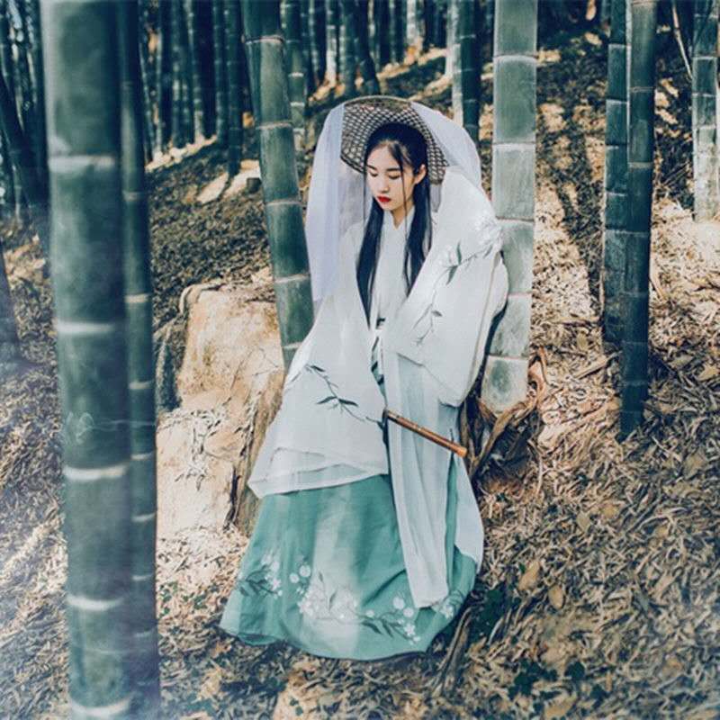 Hanfu-Costumes de danse chinoise pour femme, Costume de la dynastie Qing, robe traditionnelle chinoise ancienne, Costume de scène féerique