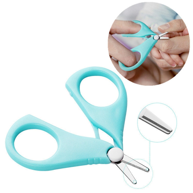 Newborn Baby Convenient Daily Baby Nail Shell Shear Manicure Tool Safety Nail Clippers Scissors Cutter For Baby Nail Scissors