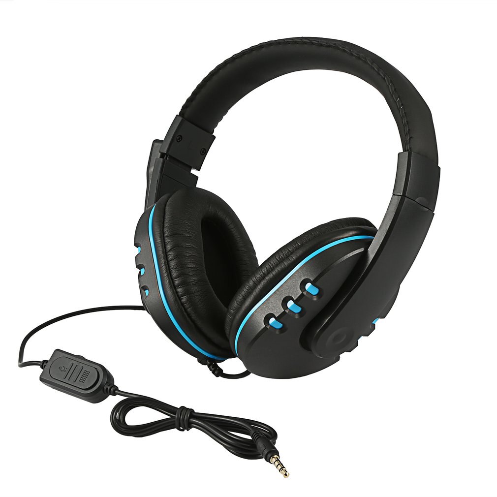 Casque d'écoute filaire stéréo avec micro pour PS4 Sony PlayStation 4 / PC