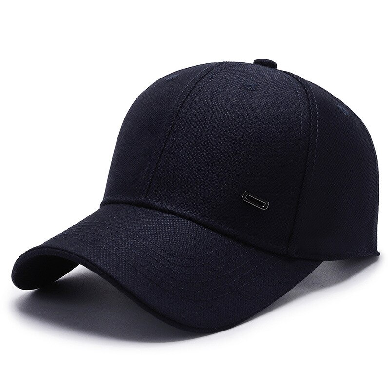 Fs 2022 Zomer Bruin Baseball Caps Voor Vrouwen Volwassen Mannen Cap Ademend Outdoor Sport Katoen Golf Hoed Pet: Navy Baseball Cap