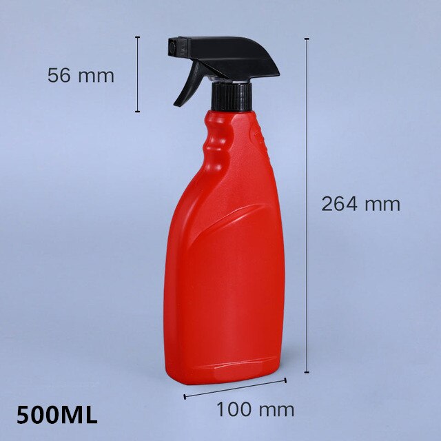 Umetass firkantet fin tåge sprayflaske 50ml 100ml pe plast kosmetikbeholdere tomme rejseflasker 1 stk.: 500ml røde